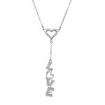 Srebrna ogrlica love SN26208