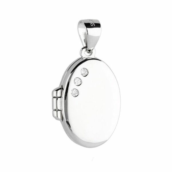 Srebrni ovalni medaljon