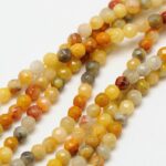 Ahat crazy agate facetirani na niski