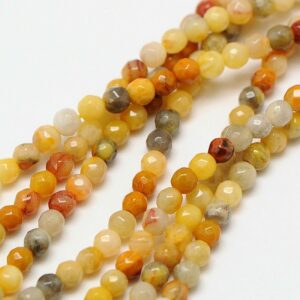 Ahat crazy agate facetirani na niski