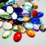 Akrilni kabašon 25x18mm u raznim bojama