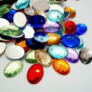 Akrilni kabašon 25x18mm u raznim bojama