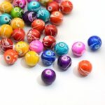 Akrilne perle 8mm, miks raznih boja 10 komada