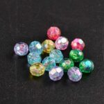 Akrilne perle 6mm miks raznih boja