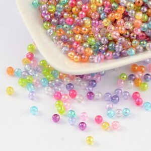 Akrilne perle 6mm, miks raznih boja