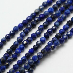 Lapis lazuli facetirane perle na niski