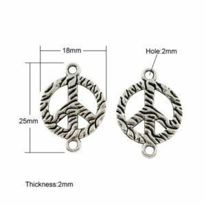 Metalni element link "peace"