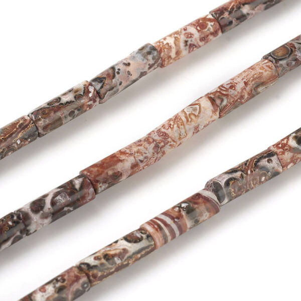 Jaspis tube -Leopard Skin Jasper