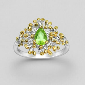 Srebrni prsten sa peridotom
