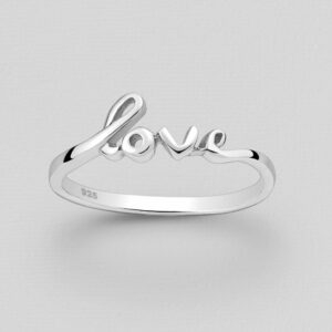 Srebrni prsten Love