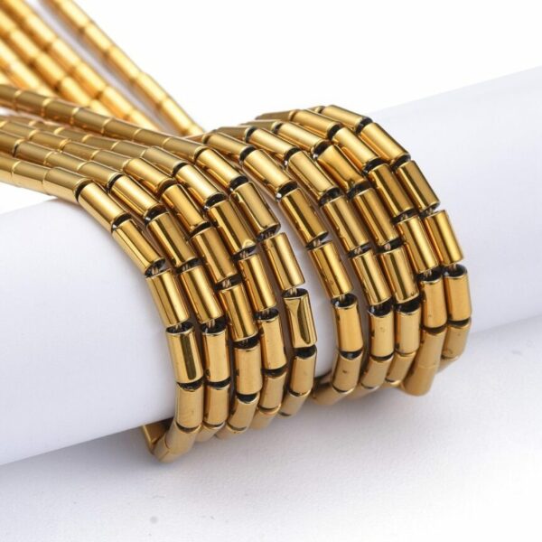 Staklene perle tube 4,5x2,5mm, oko 75 kom