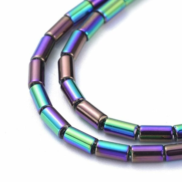 Staklene perle tube 4,5x2,5mm, oko 75 kom