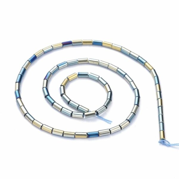 Staklene perle tube 4,5x2,5mm, oko 75 kom