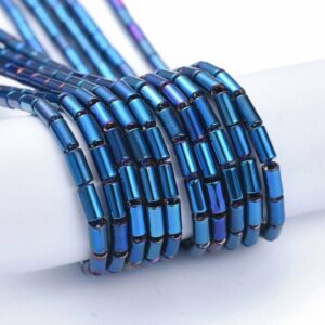 Staklene perle tube 4,5x2,5mm, oko 75 kom