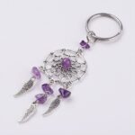 Privjesak dreamcatcher ametist.