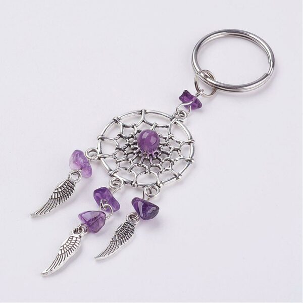 Privjesak dreamcatcher ametist.