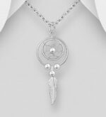 Srebrni privjesak dreamcatcher-SP19458