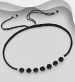 Srebrna narukvica spinel-SB7857-spinel