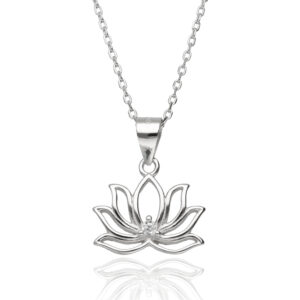 Srebrna ogrlica lotus-SN44312
