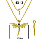 Srebrna ogrlica vretence-SN48467