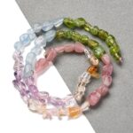 Poludragi kamen mix, akvamarin, rozi kvarc, peridot, ametist, citrin
