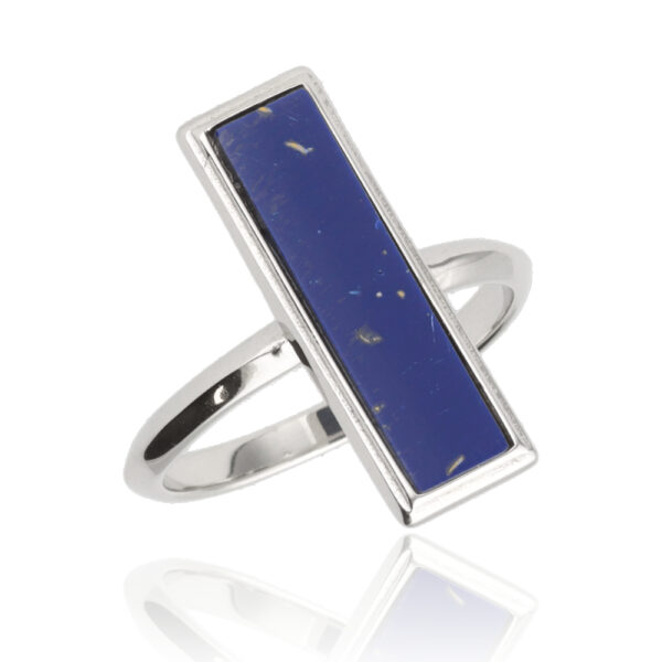 Srebrni prsten s lapis lazulijem-SR44553