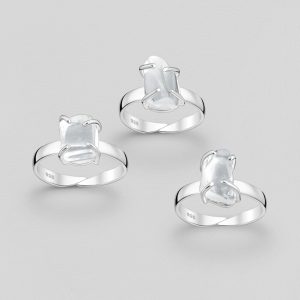 Srebrni prsten gorski kristal