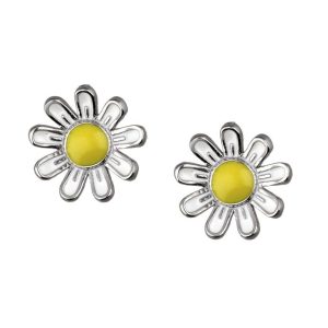 Srebrne naušnice cvijet