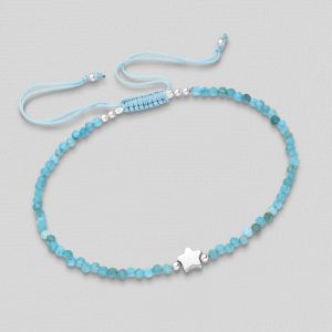 Narukvica srebro i poludragi kamen