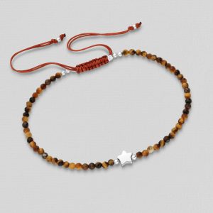 Narukvica srebro i poludragi kamen