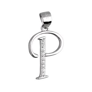 Srebrni privjesak slovo P