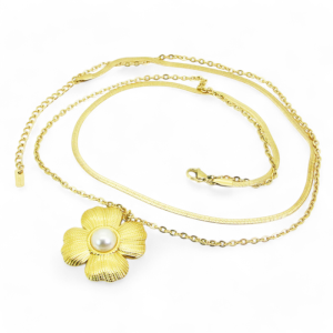 Ogrlica od pozlaćenog čelika