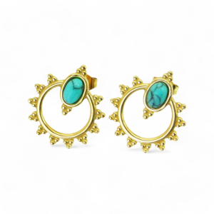 Naušnice od pozlaćenog čelika