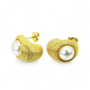 Naušnice od pozlaćenog čelika