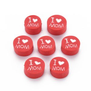"I love mom" fimo masa 10 kom