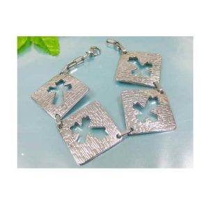 Čelična narukvica križ