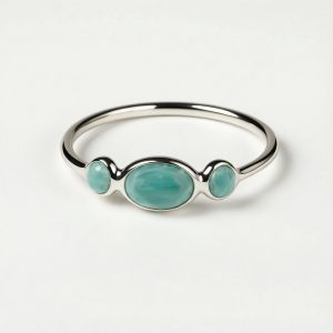 Srebrni prsten amazonit