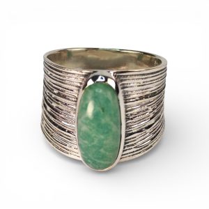 Srebrni prsten Amazonia – Amazonit