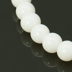 Staklene perle bijele 4mm, 6mm, 8mm ili 10mm