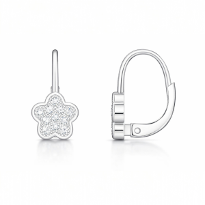 Srebrne naušnice cvijet