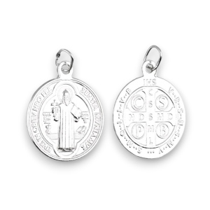 Srebrni privjesak - medaljon sv. Benedikta