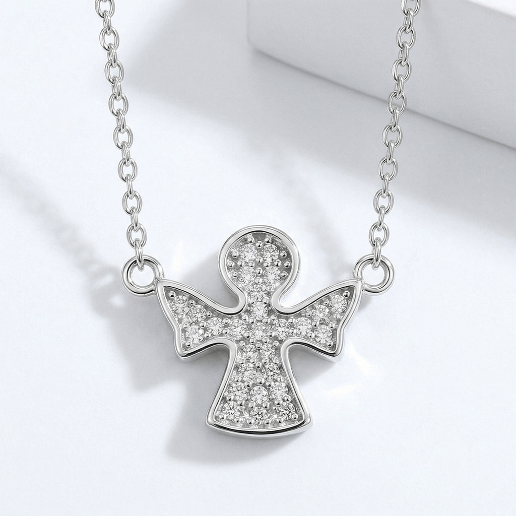 Srebrna ogrlica anđeo